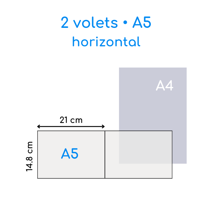 Dépliant 2 volets A5 horizontal